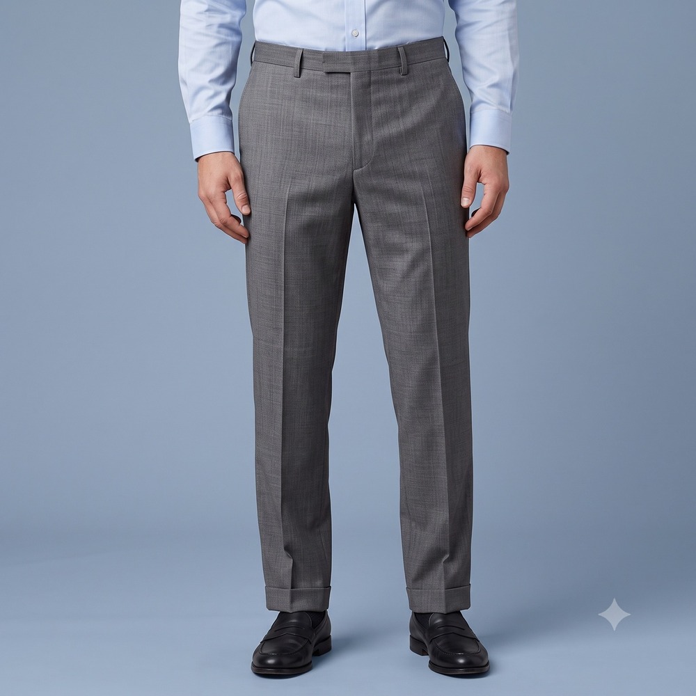 Brooks Brothers 1818 Fitzgerald Dress Pants Mens 38 Gray Wool Italy EUC